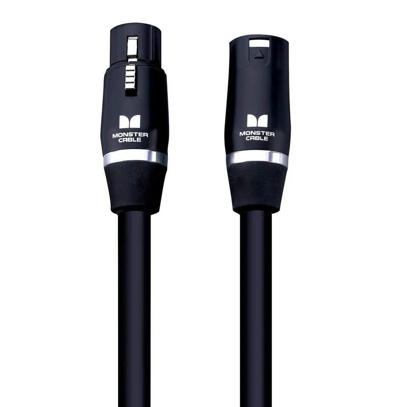 Monster Cable Prolink Studio Pro 2000 Microphone Cable. 5 Feet Mic Cable. Gold Contact XLR Cables. Multi-Guage Wire Networks XLR Microphone Cable.