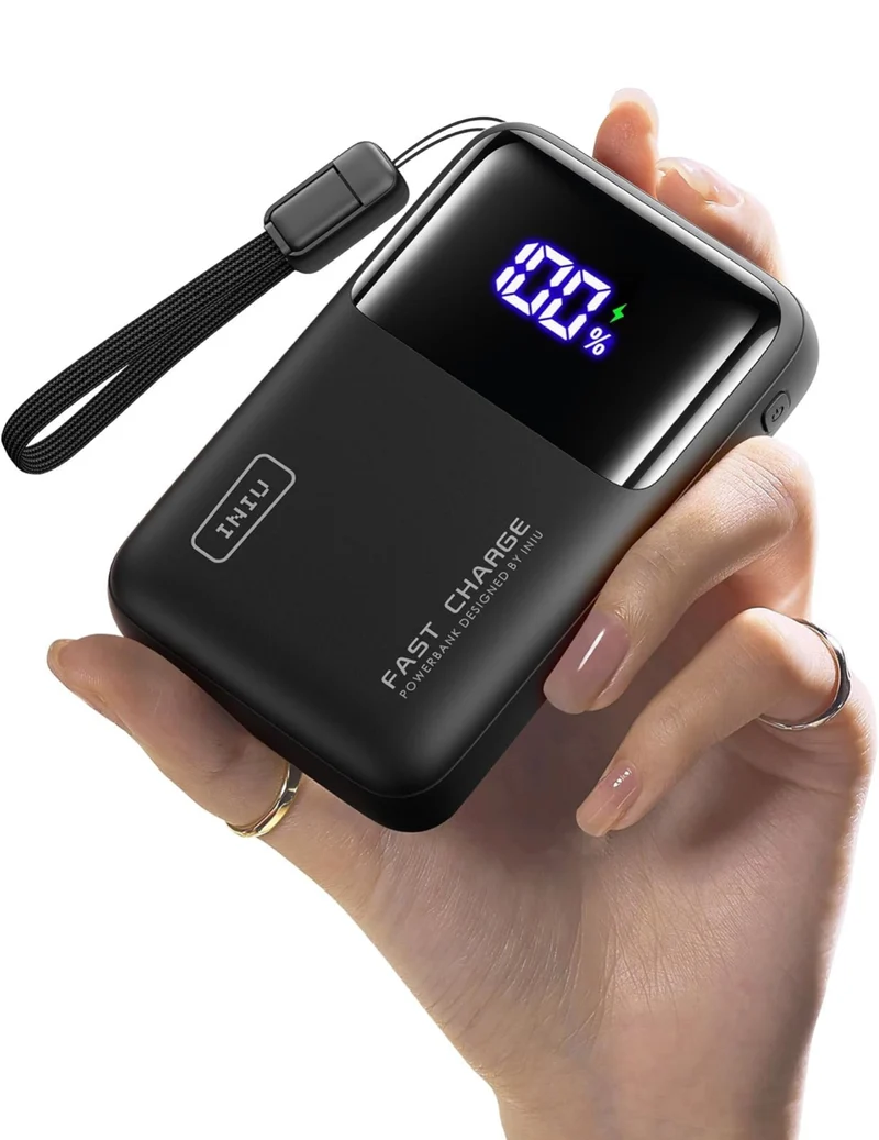 INIU Power Bank, 20000mAh 65W Ultra Compact USB C Laptop Portable Charger, PD QC Fast Charging 3-Output External Battery Pack for Laptop MacBook iPad Tablet Steam Deck iPhone 16 15 14 Pro Samsung S22