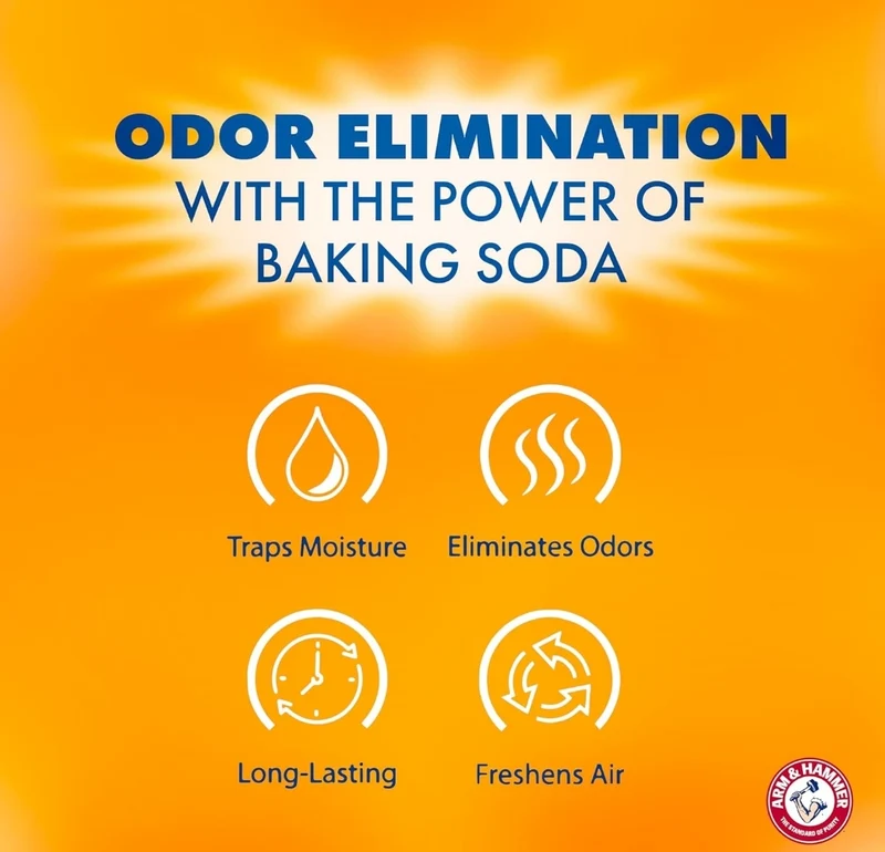 Arm & Hammer Clean Burst Moisture Absorber and Odor Eliminator Tubs - (14 oz 3 Pack) Trap Excess Moisture - White