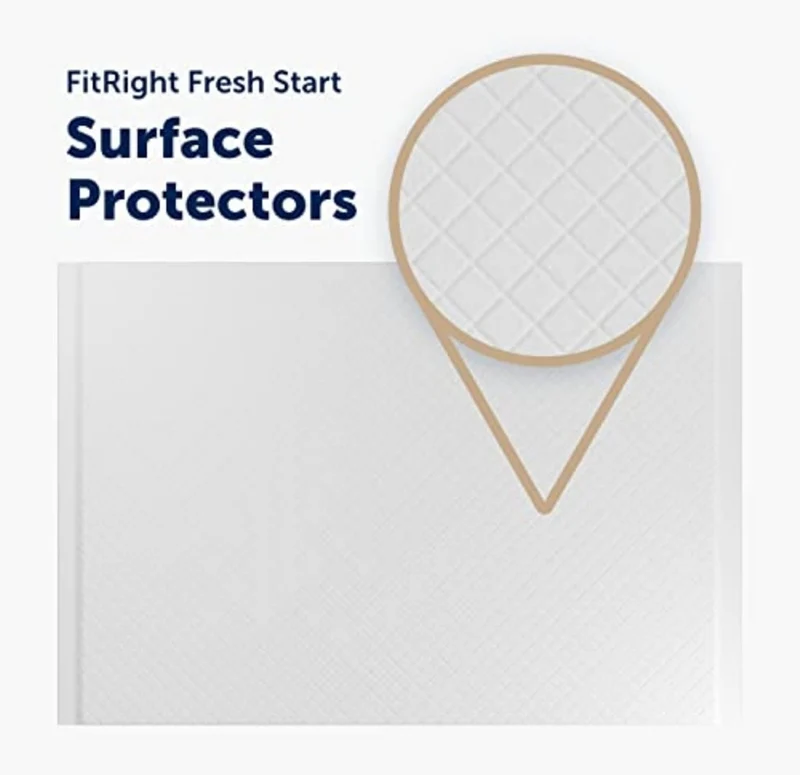 FitRight Fresh Start Disposable Underpads Absorbent Odor-Control Power of ARM & Hammer (16CT Pack of 1)