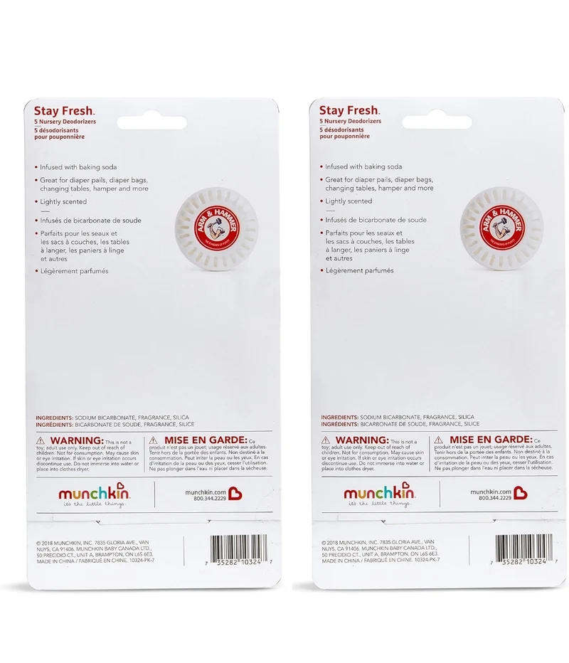 Munchkin Arm & Hammer Nursery Fresheners, Assorted Scents of Lavender or Citrus - 10CT