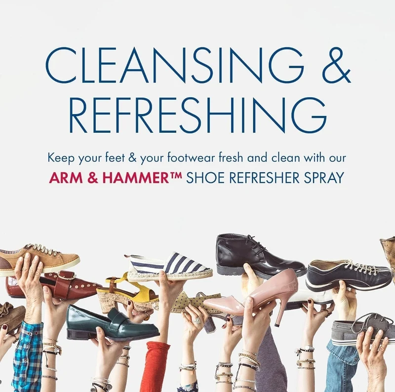 Arm and Hammer Shoe Refresher Spray, Multi-Purpose Odor Remover for All Types of Footwea 4oz (1 Pack)