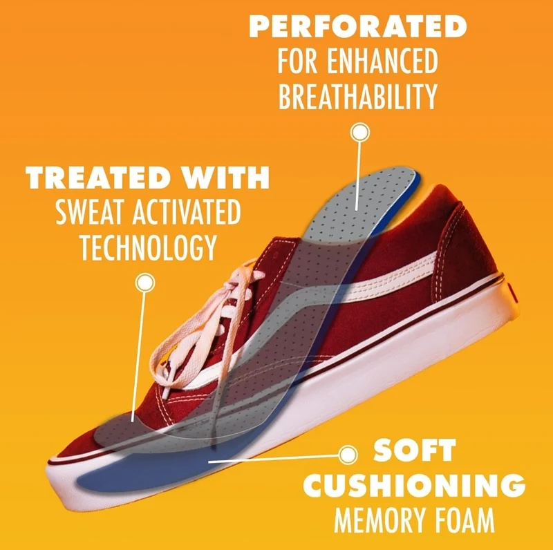Arm & Hammer Soft Step Memory Foam Insoles (M 8-14/W 6-10) - 1PK