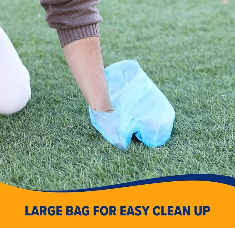 Arm & Hammer Durable Disposable Dog And Cat Waste Bags w/ Activated Baking Soda, 180CT 9 x 14"- Blue (Pack of 2)