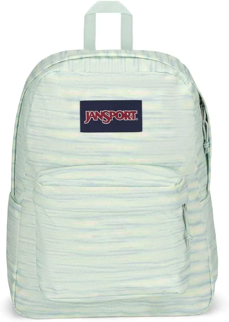 JanSport SuperBreak One Backpacks - Durable, Lightweight Bag with 1 Main Compartment, Front Utility Pocket with Built-in Organizer - Premium Backpack - 70S Space Dye Fresh Mint