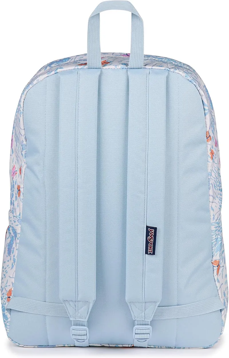 JanSport SuperBreak One Backpack - Durable, Lightweight Bag with 1 Main Compartment, Front Utility Pocket with Built-in Organizer, Premium Backpack, Fluttering Fields