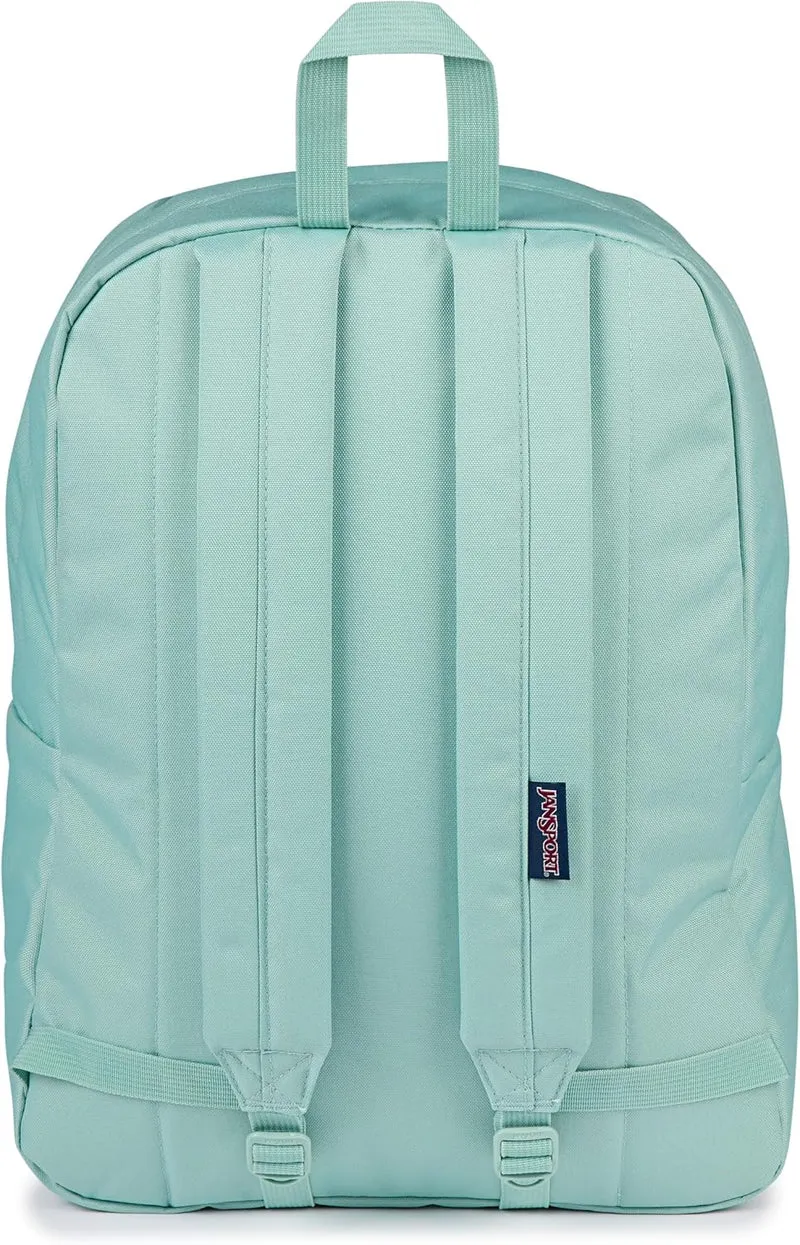 JanSport SuperBreak One Backpack - Durable, Lightweight Bag with 1 Main Compartment, Front Utility Pocket with Built-in Organizer, Premium Backpack, Faded Sage