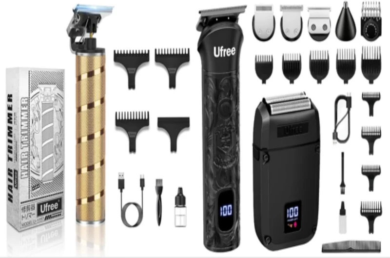 Beard Trimmer for Men, Foil Shaver Electric Razor, Shavers for Body Face Nose Ear, Cordless Hair Trimmer, Professional Hair Clippers, Mustache Grooming Kit Birthday Gifts for Men