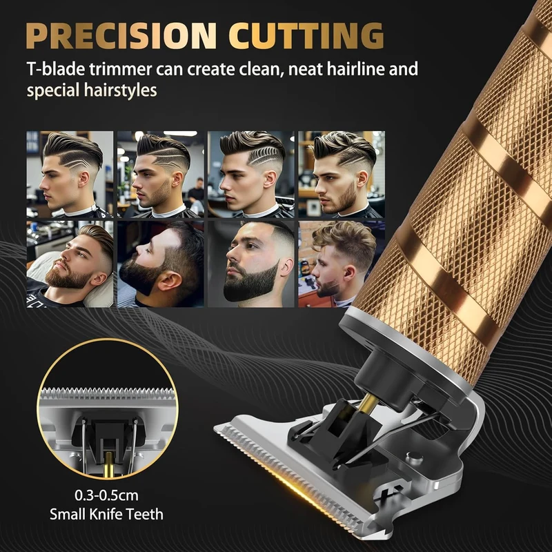 Beard Trimmer for Men, Foil Shaver Electric Razor, Shavers for Body Face Nose Ear, Cordless Hair Trimmer, Professional Hair Clippers, Mustache Grooming Kit Birthday Gifts for Men