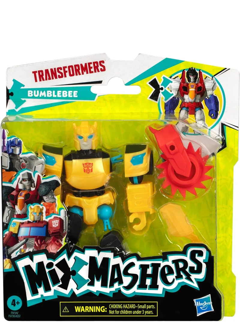 Transformers MixMashers Bumblebee Custom Mix-and-Match Action Figure & Accessories, 5-Inch-Scale (12 cm) Robot Toys for Kids Ages 4+