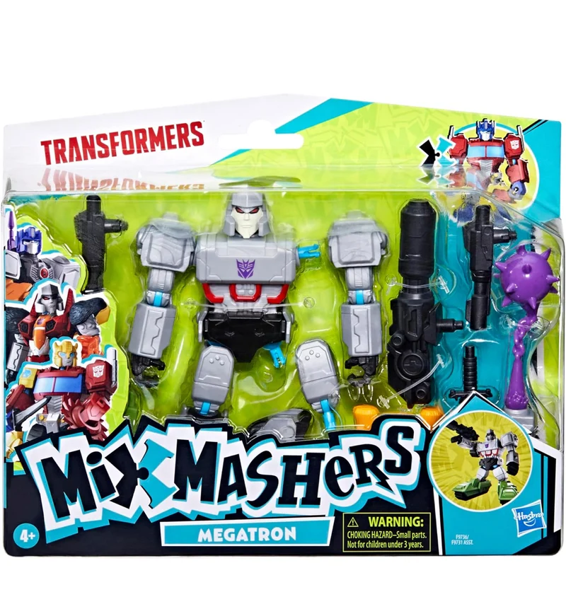 Transformers MixMashers Megatron Custom Mix-and-Match Deluxe Action Figure & Accessories, 5-Inch-Scale Robot Toys for Kids, Ages 4+