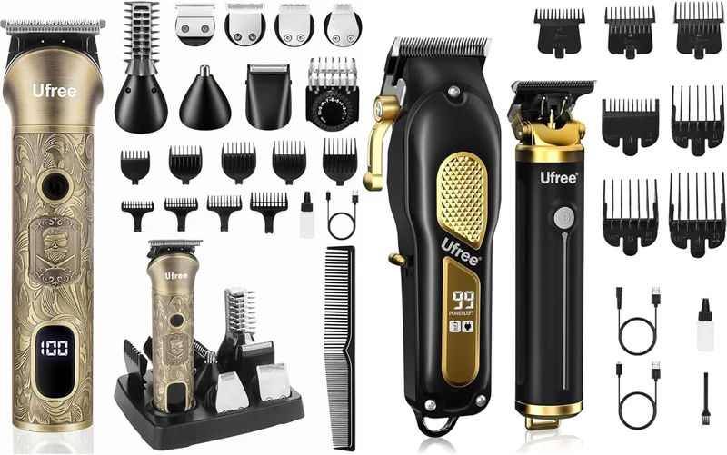 Beard Trimmer for Men, Cordless Hair Clippers, Electric Razor Shavers for Men, Professional Clippers and Trimmers Set, Cordless Clippers for Hair Cutting