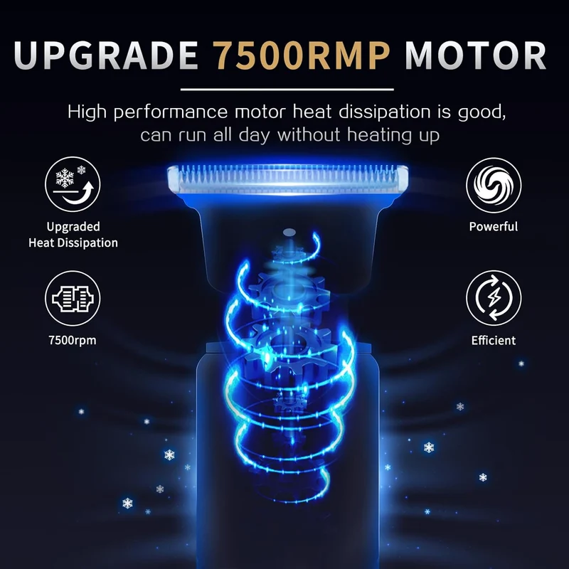 Professional Beard Trimmer for Men, Zero Gapped T-Blade Hair Clipper & Mustache Trimmer Kit with LCD Display, Precision Edgers for Haircut & Grooming, Barber-Grade Electric Shaver, Gifts for Men