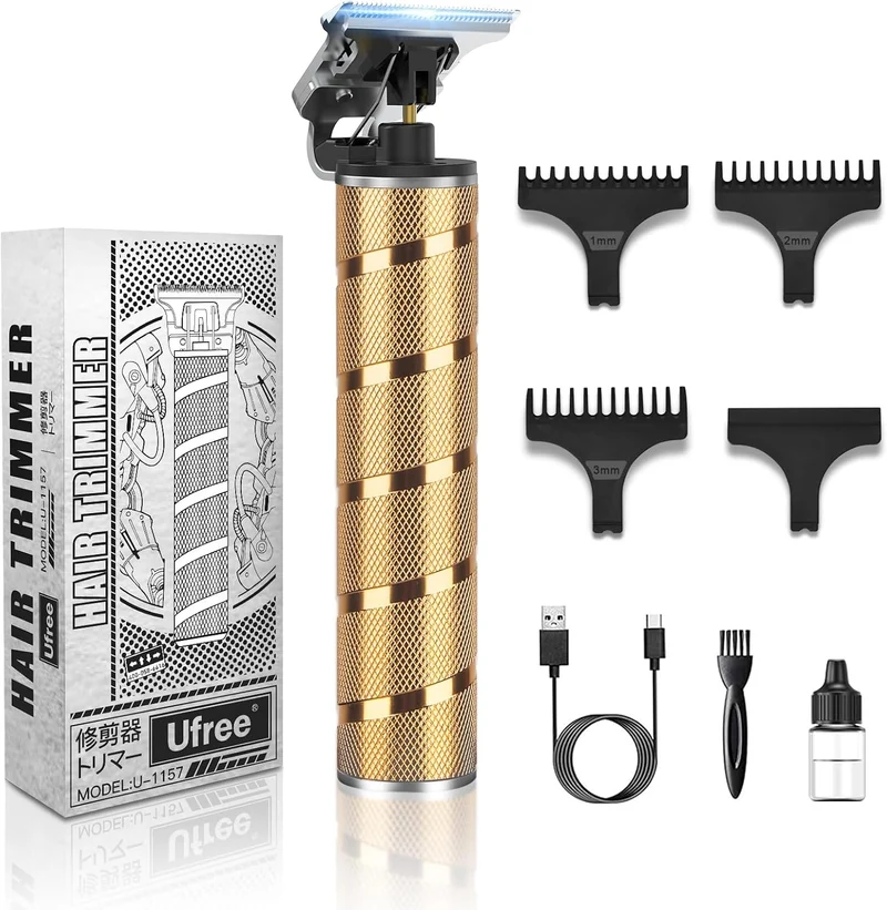 Hair Trimmer & Beard Trimmer for Men Professional, Electric Razor Shavers for Men, T Blade Precision Edgers Liners, Barber Clippers for Hair Cutting Mustache Facial, Mens Gifts
