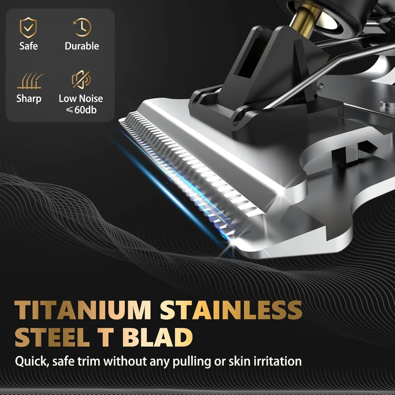 Hair Trimmer & Beard Trimmer for Men Professional, Electric Razor Shavers for Men, T Blade Precision Edgers Liners, Barber Clippers for Hair Cutting Mustache Facial, Mens Gifts