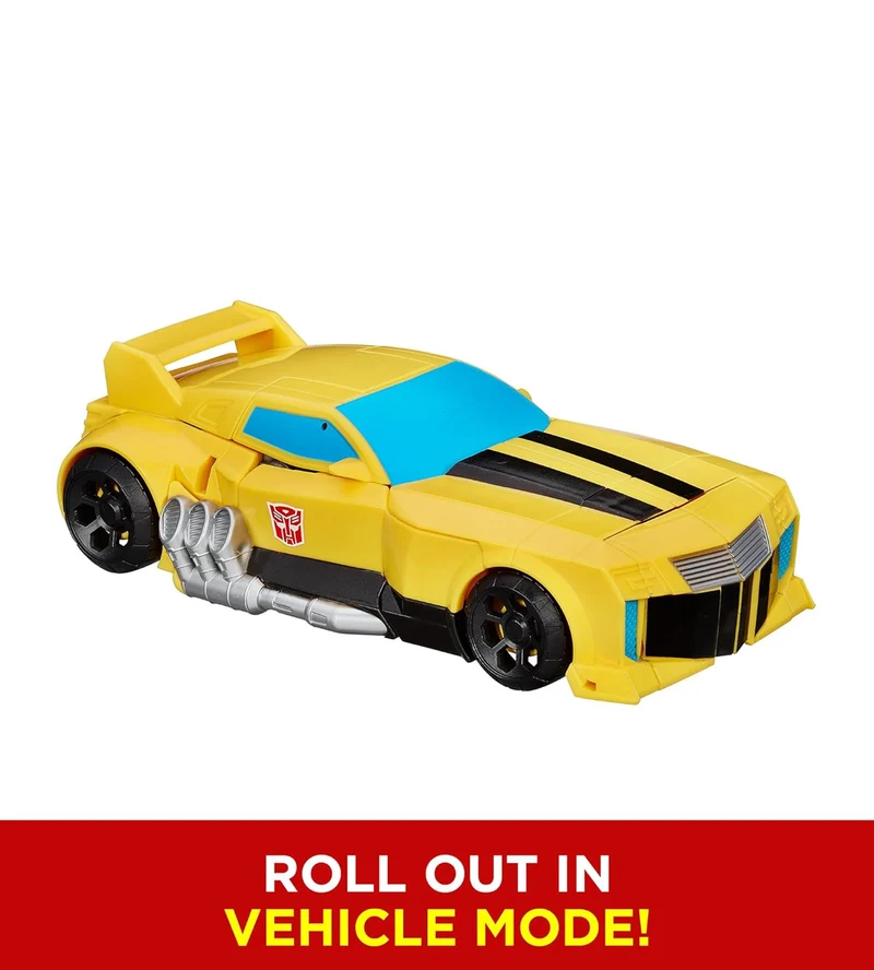 Transformers Toys Heroic Bumblebee Action Figure - Timeless Large-Scale Figure, Changes into Yellow Toy Car, 11" (Amazon Exclusive)