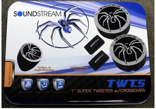 SOUNDSTREAM TWT.5 1-INCH TWT SERIES PEI DOME LOUD TWEETERS I BRAND NEW