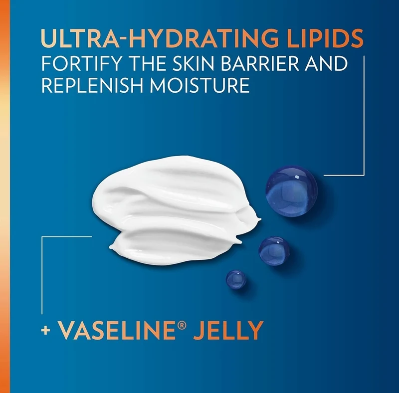 Vaseline Men Fast Absorbing 3-in-1 Face, Hands & Body Lotion for Men, 4 pack For Dry Skin,Absorbs in Just 15 Seconds for Moisturized Skin 20.3 Oz