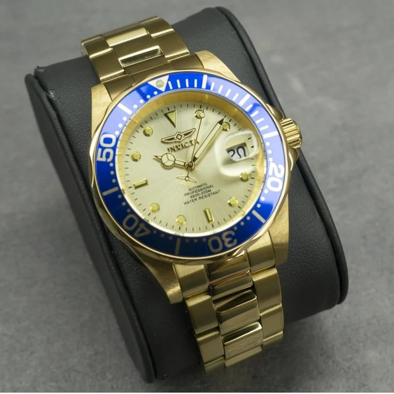 Invicta Men's 9743 Pro Diver Collection Gold-Tone Automatic Watch
