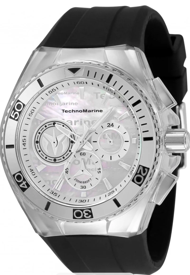 Technomarine Men's TM-120021 Cruise Quartz Silver, White Dial Watch