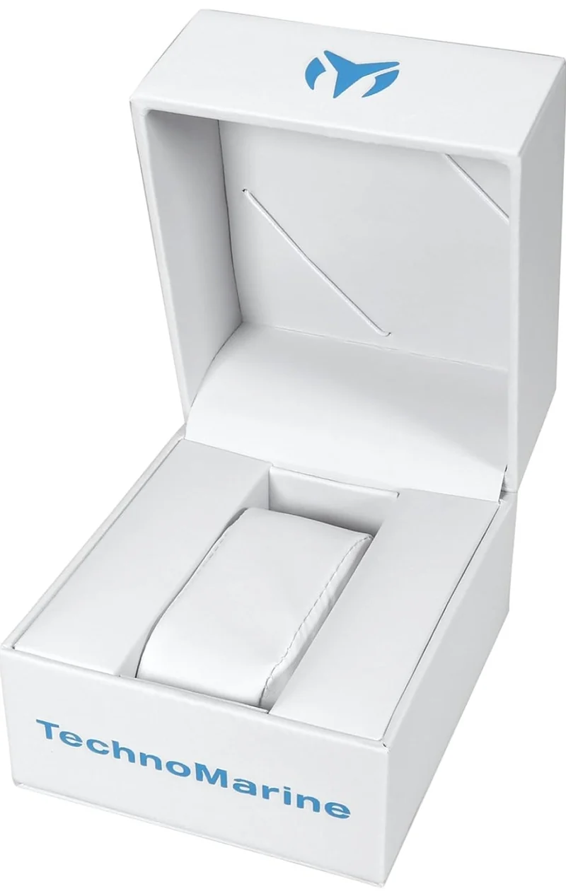 Technomarine Men's TM-120021 Cruise Quartz Silver, White Dial Watch