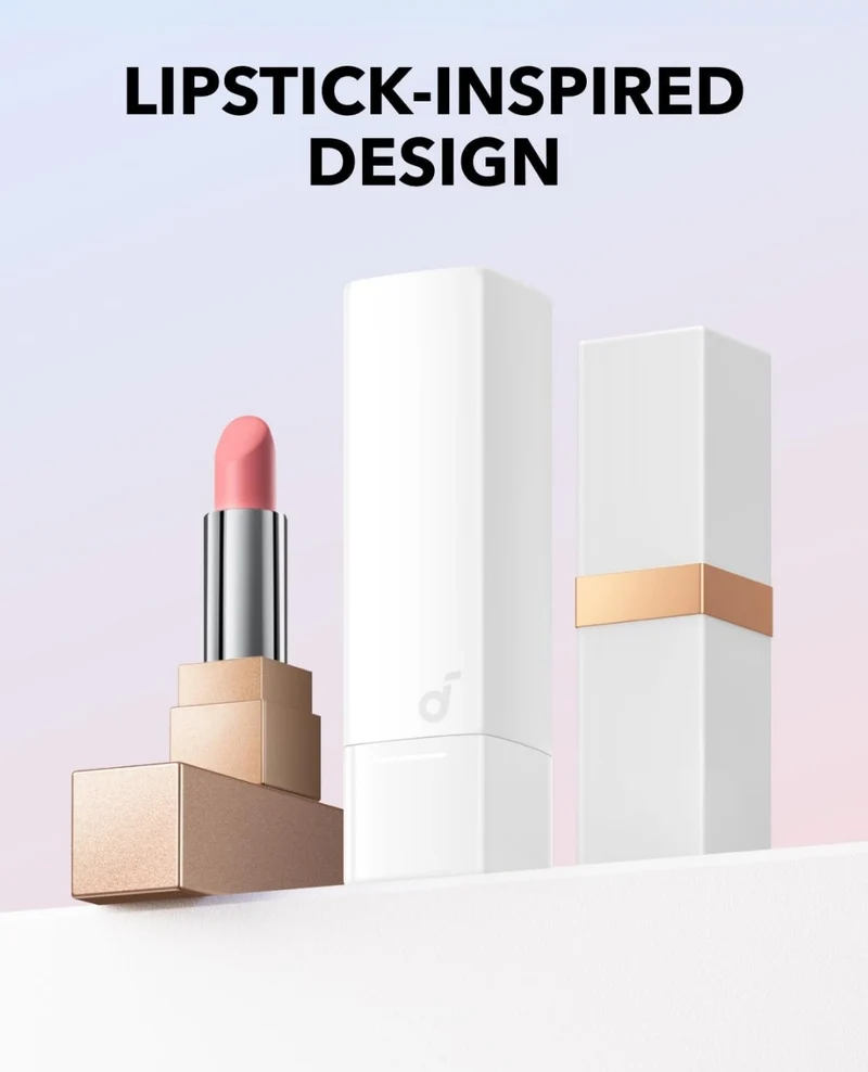 Soundcore A30i by Anker, Smart Noise Cancelling Earbuds, Lipstick-Shaped Stylish Design, Tiny, Lightweight Comfort, Clear Sound, IP54, 15H Playtime in ANC Mode, Wireless Earbuds, Bluetooth 5.4