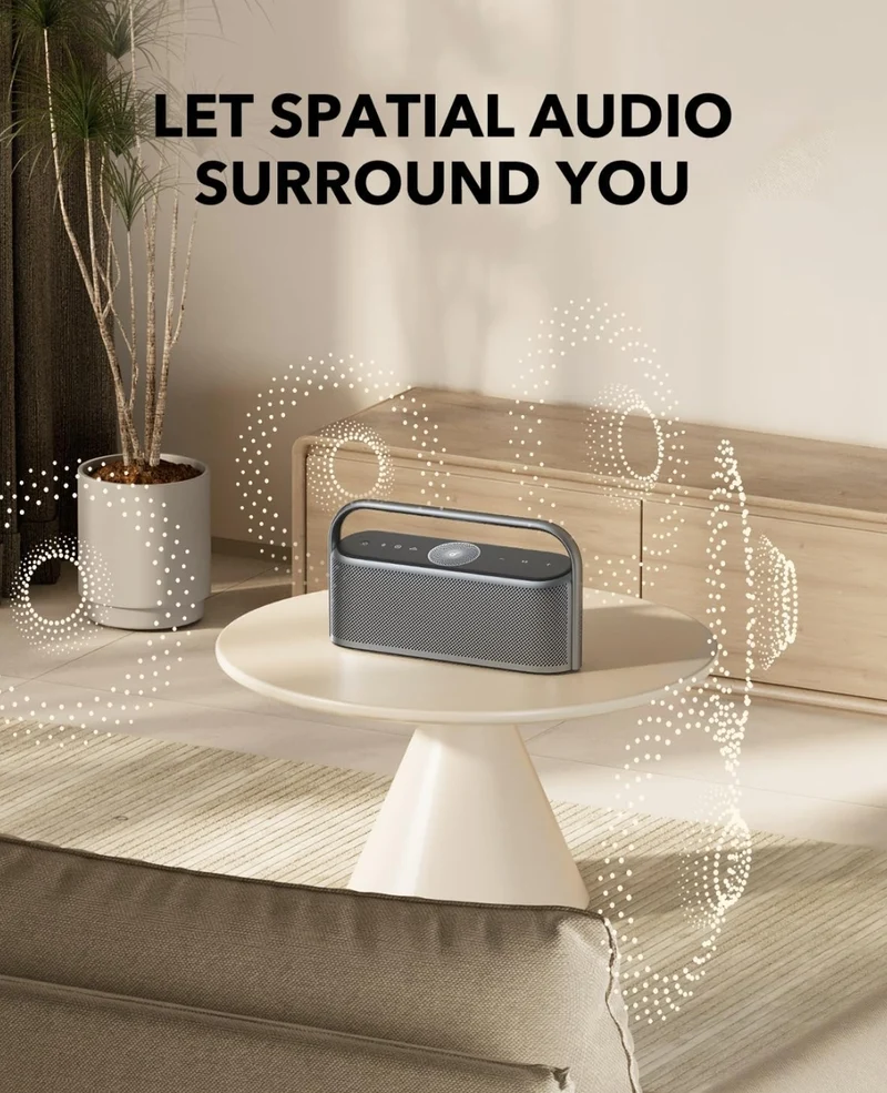 Soundcore Motion X600 by Anker Portable Bluetooth Speaker, Hi-Res Spatial Audio with Wireless 50W Sound, IPX7 Waterproof, Pro EQ, AUX-in, Speaker for Home, Office, Backyard and Bathroom Use (Green)