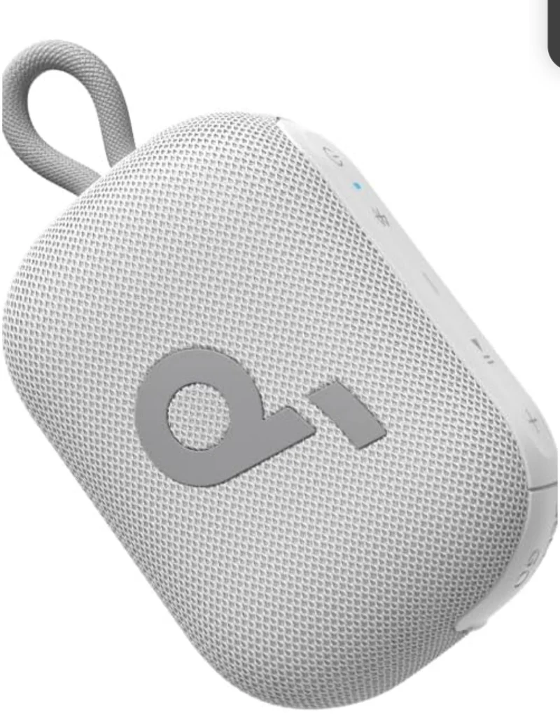 Soundcore Select 4 Go Bluetooth Shower Speaker by Anker, IP67 Waterproof/Dustproof, Portable, Wireless, 20H Playtime, Floatable, Powerful Sound, Electronics for Outdoors/Home/Office/Travel/Party-White
