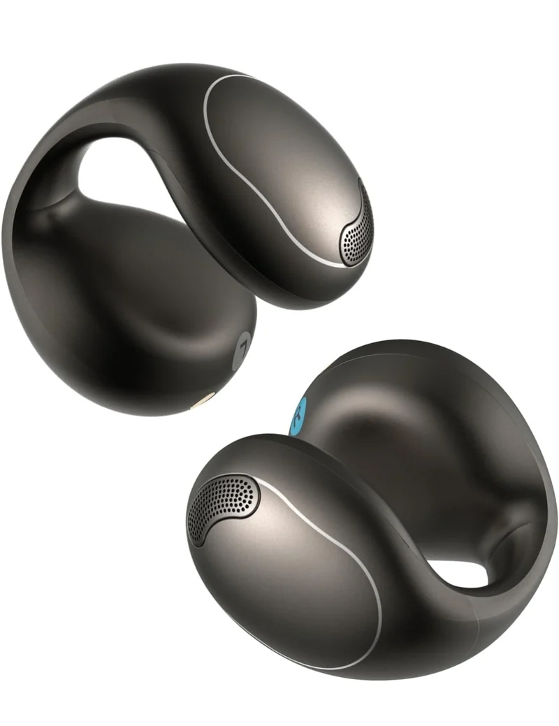 Soundcore C40i by Anker, Open-Ear Earbuds, Clip-On Headphones, Flexible Joint Design, Button Controls, Lightweight Comfort, Stable Fit with Attachable Ear Grips, Expansive Drivers for Clear Sound