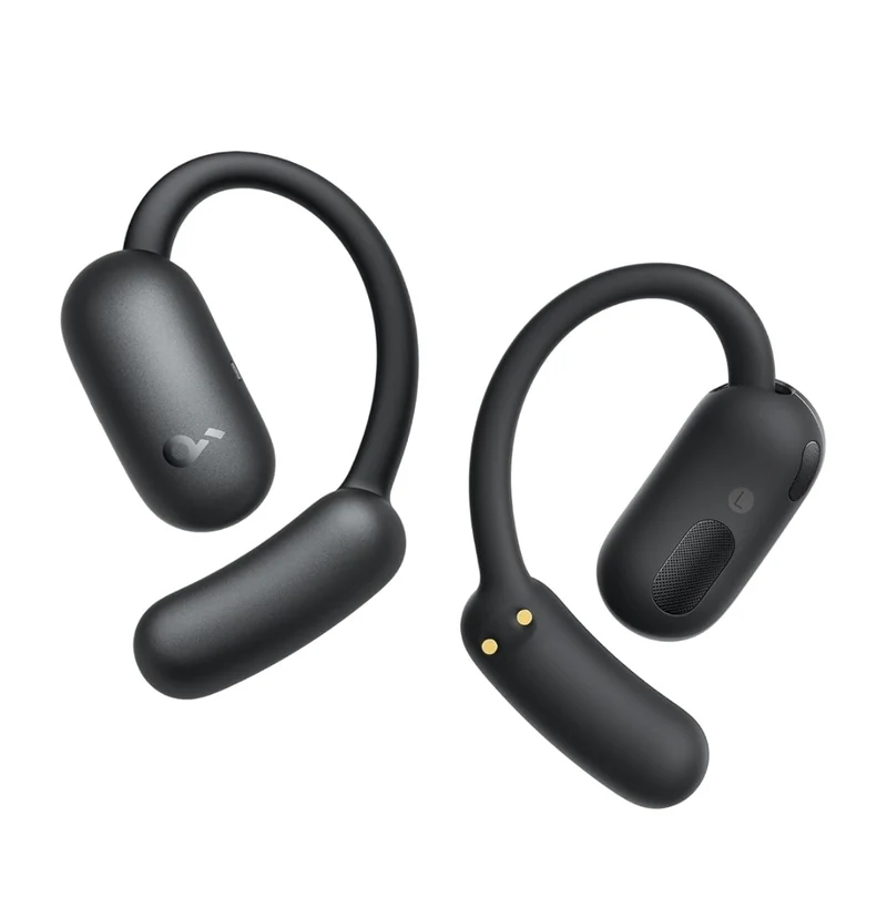 Soundcore AeroFit 2 by Anker, Open-Ear Headphones, Translation Earbuds Real Time, 4 Adjustable Positions for Every Ear Size, 2x Richer Bass, Hi-Res, 42H Playtime, IP55,AI Clear Calls,Wireless Charging