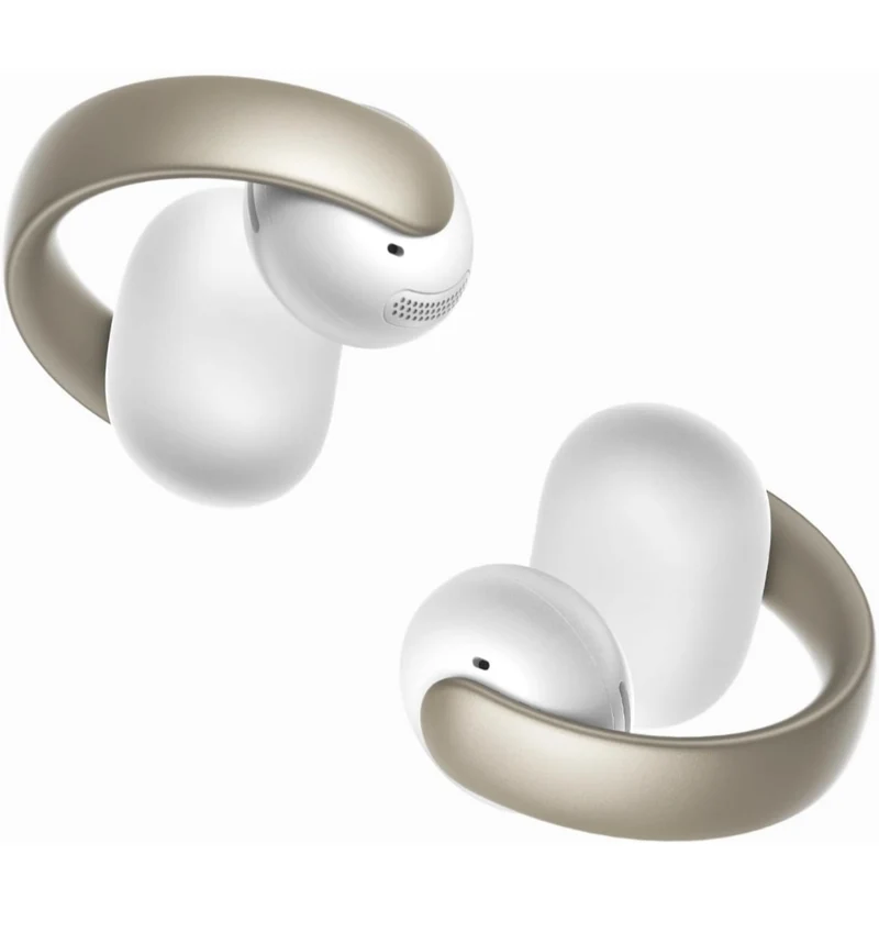Soundcore AeroClip by Anker, Open-Ear Earbuds, Clip-On Headphones, Adaptive Comfort, Clear Calls with 4 Mics and AI, Stable Fit, 12mm Drivers for Powerful Bass, Hi-Res, Open-Ring Design