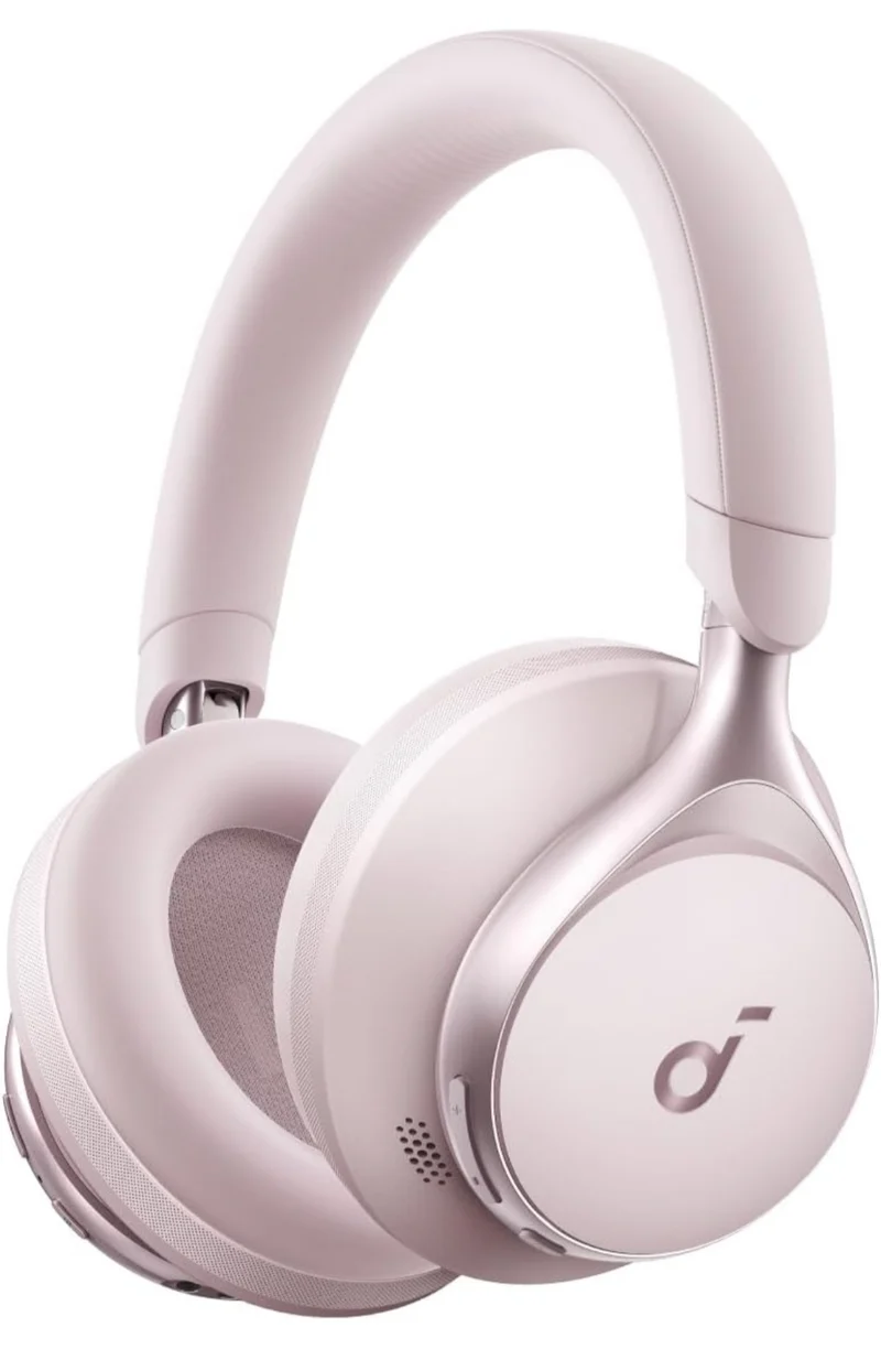 Soundcore by Anker, Space One, Active Noise Cancelling Headphones, 2X Stronger Voice Reduction, 40H ANC Playtime, App Control, LDAC Hi-Res Wireless Audio, Comfortable Fit, Clear Calls, Bluetooth 5.3