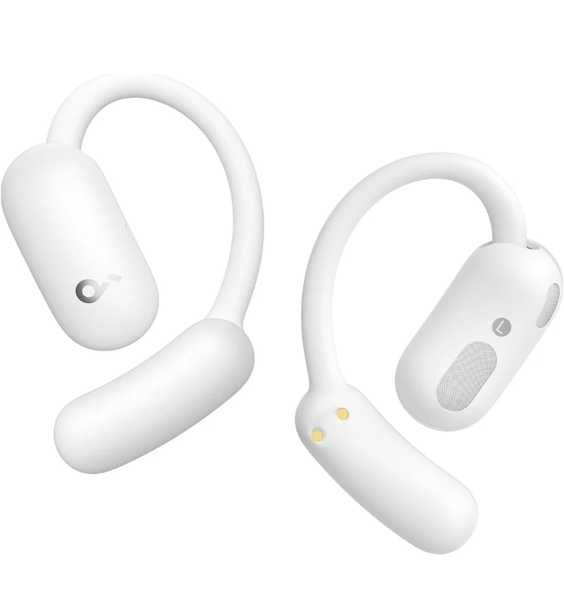 Soundcore AeroFit 2 by Anker, Open-Ear Headphones, Translation Earbuds Real Time, 4 Adjustable Positions for Every Ear Size, 2x Richer Bass, Hi-Res, 42H Playtime, IP55,AI Clear Calls,Wireless Charging