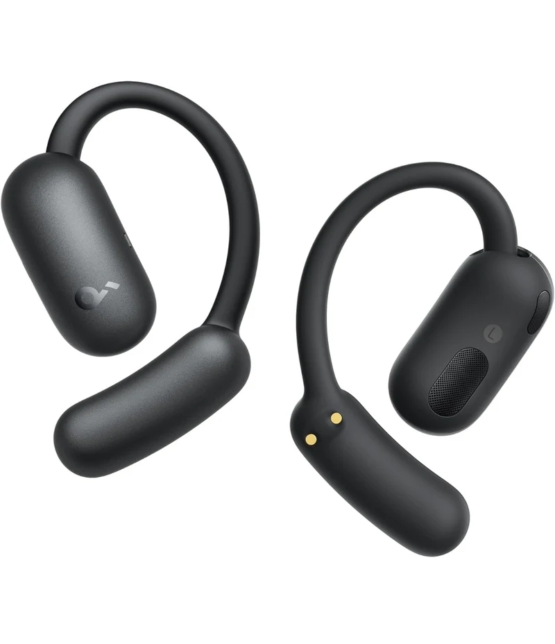 Soundcore AeroFit 2 by Anker, Open-Ear Headphones, Translation Earbuds Real Time, 4 Adjustable Positions for Every Ear Size, 2x Richer Bass, Hi-Res, 42H Playtime, IP55,AI Clear Calls,Wireless Charging