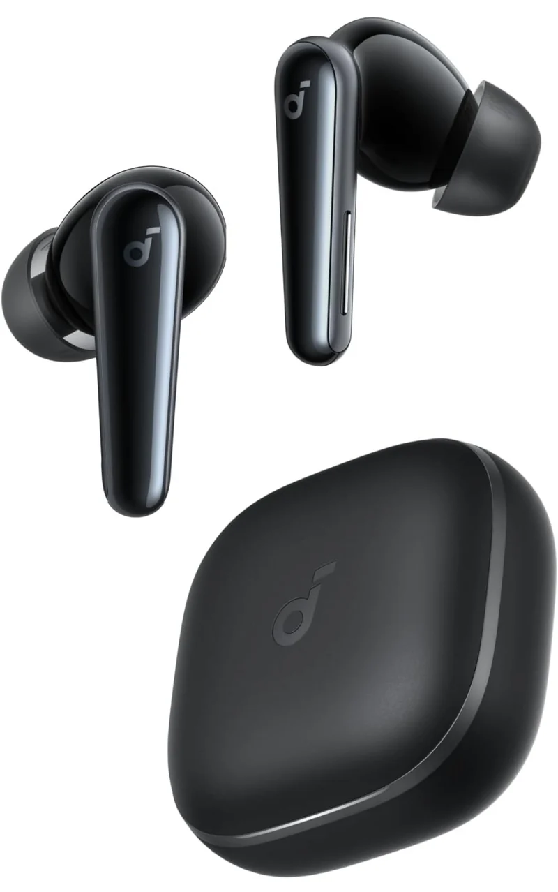 Soundcore Liberty 5 by Anker, Noise-Cancelling Wireless Earbuds, 2x Stronger Voice Reduction, Real-Time Adaptive Noise Cancellation, Fast Charging, Dolby Audio, 6-Mic AI Clear Calls, Long Battery Life
