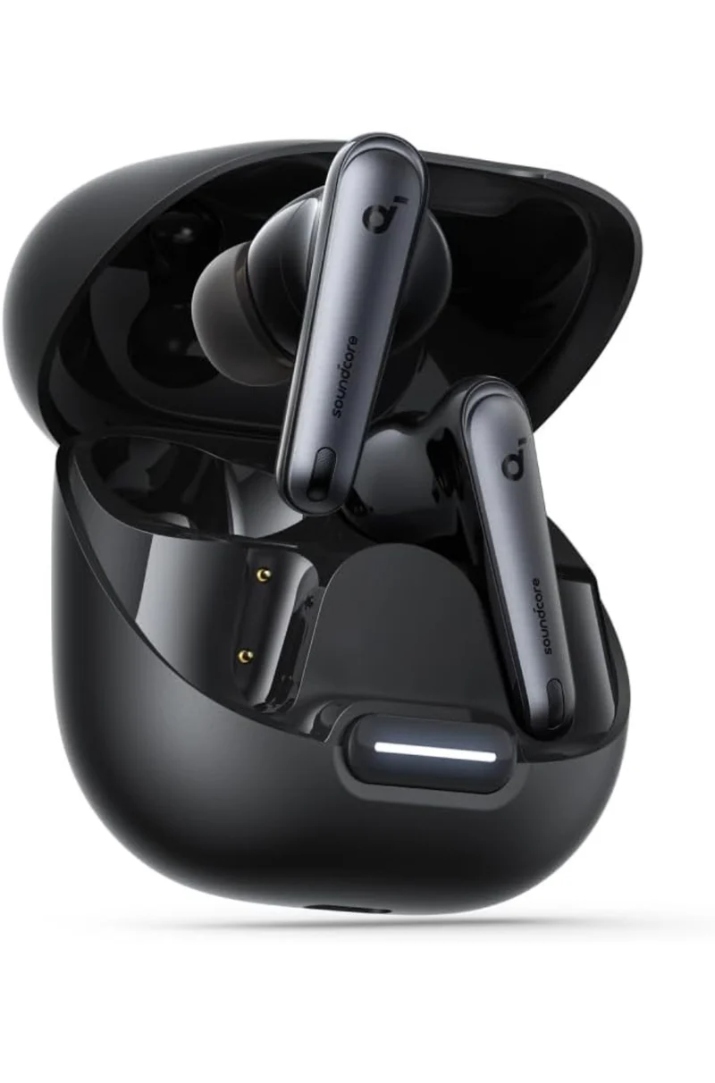 Soundcore by Anker Liberty 4 NC Wireless Earbuds, 98.5% Noise Reduction, Adaptive Noise Cancelling to Ears and Environment, Hi-Res Sound, 50H Battery, Wireless Charging, Bluetooth 5.3