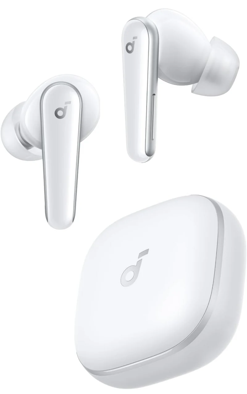 Soundcore Liberty 5 by Anker, Noise-Cancelling Wireless Earbuds, 2x Stronger Voice Reduction, Real-Time Adaptive Noise Cancellation, Fast Charging, Dolby Audio, 6-Mic AI Clear Calls, Long Battery Life