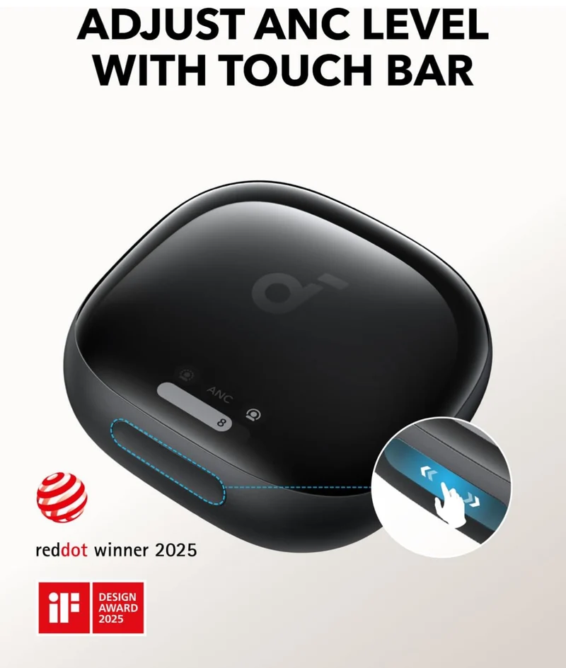 Soundcore Liberty 4 Pro by Anker, Noise Cancelling Wireless Earbuds, 7-Sensor and Real-Time Adaptive Noise Cancelling, 2× Faster Charging, Studio-Level Hi-Fi Music, Clear Calls with 6 Mics and AI