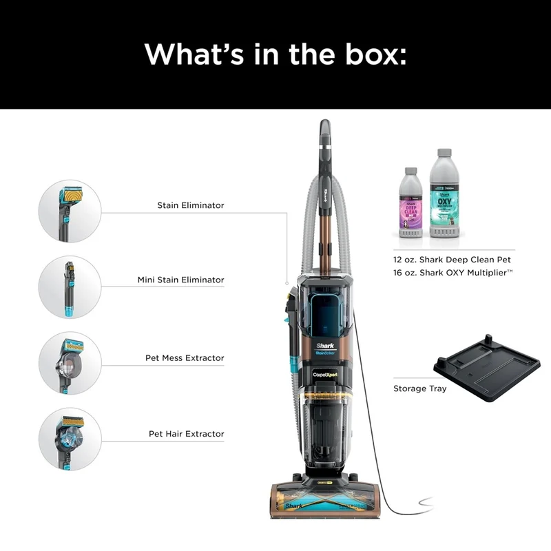 Shark CarpetXpert HairPro with StainStriker, Upright Carpet Cleaner - NEW