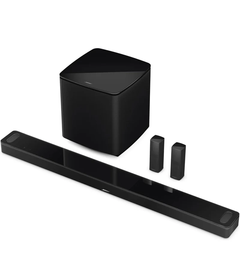 Bose Smart Ultra Soundbar, Surround System Dolby Atmos Plus Alexa and Google Voice - Black