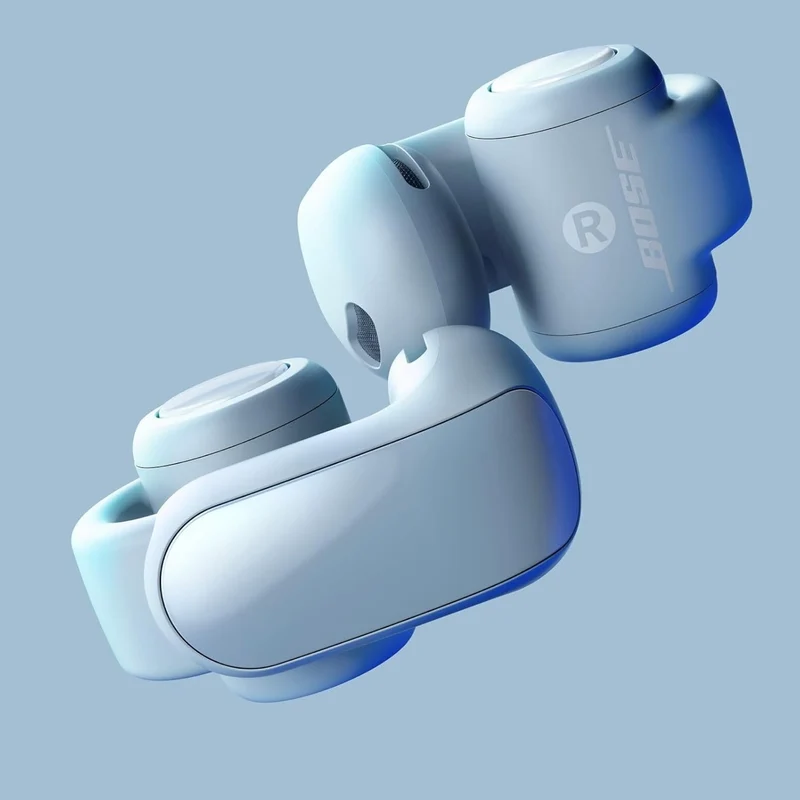 Bose Ultra Open True Wireless Earbuds with OpenAudio Clip On Design - Moonstone Blue - Limited Edition