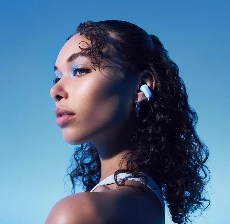 Bose Ultra Open True Wireless Earbuds with OpenAudio Clip On Design - Moonstone Blue - Limited Edition