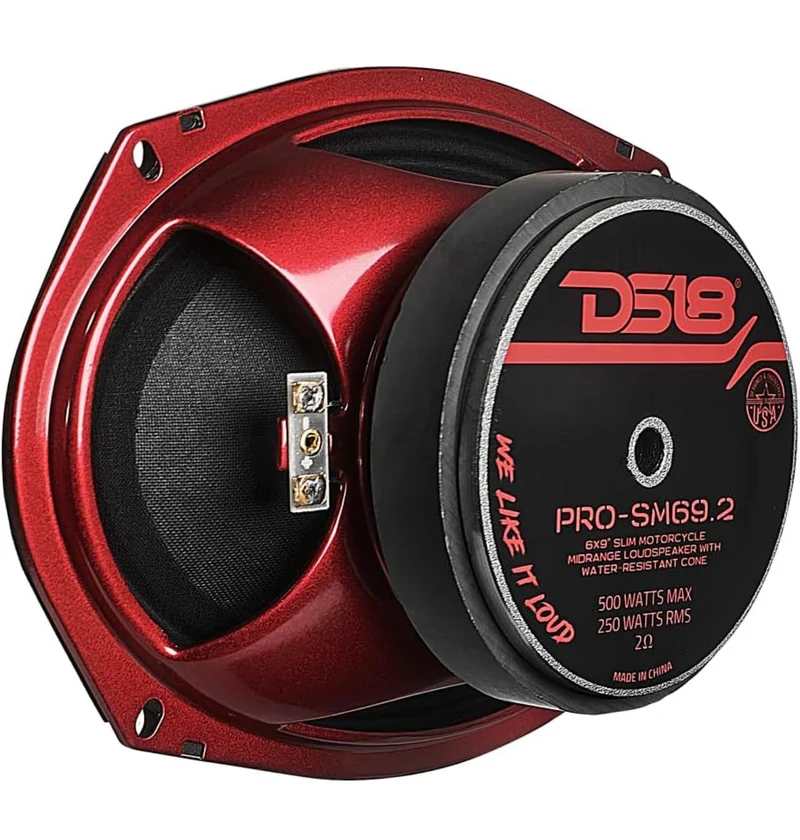 DS18 PRO-SM69.2 6x9 Shallow Water Resistant Cone Mid-Range Speaker - 1PC
