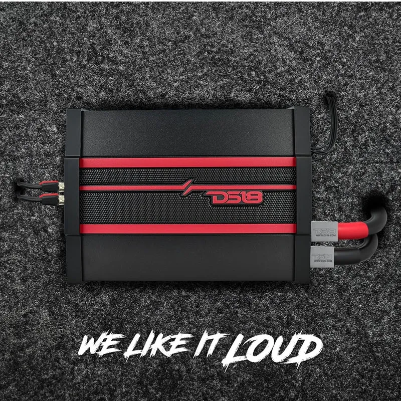DS18 CANDY-X4B Car Amplifier 4-Channel Class D, 1600W Peak Power Compact Size - New