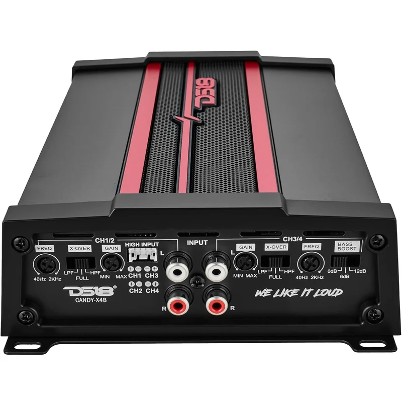 DS18 CANDY-X4B Car Amplifier 4-Channel Class D, 1600W Peak Power Compact Size - New