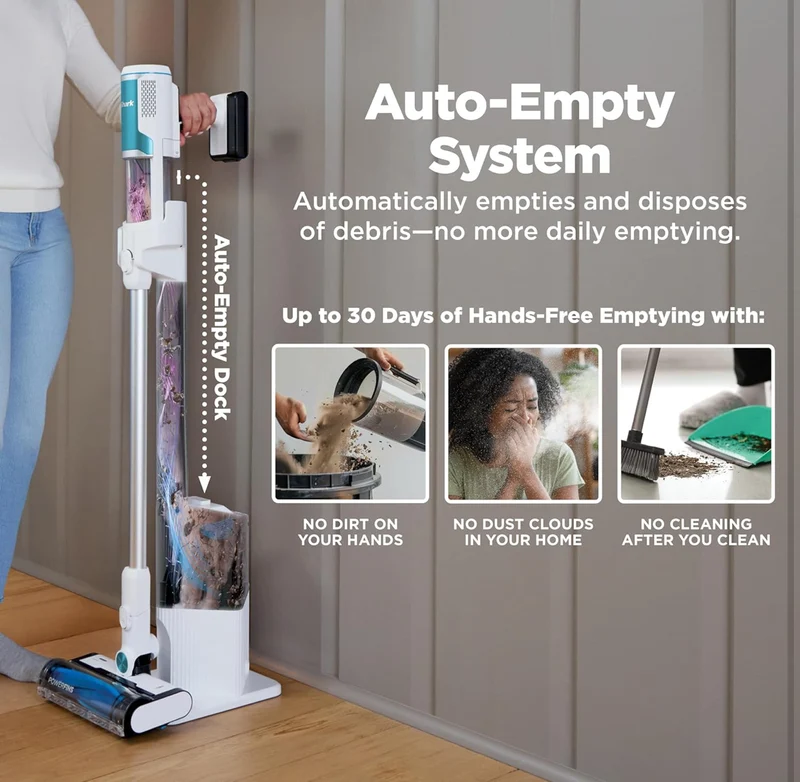 Shark Clean & Empty Cordless Stick Vacuum – Lightweight Cordless Vacuum - NEW