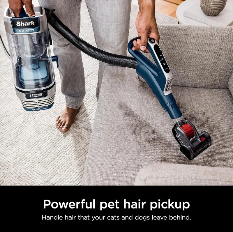 Shark Upright Vacuum, Stratos with DuoClean PowerFins, HairPro, Powered Lift-Away - NEW