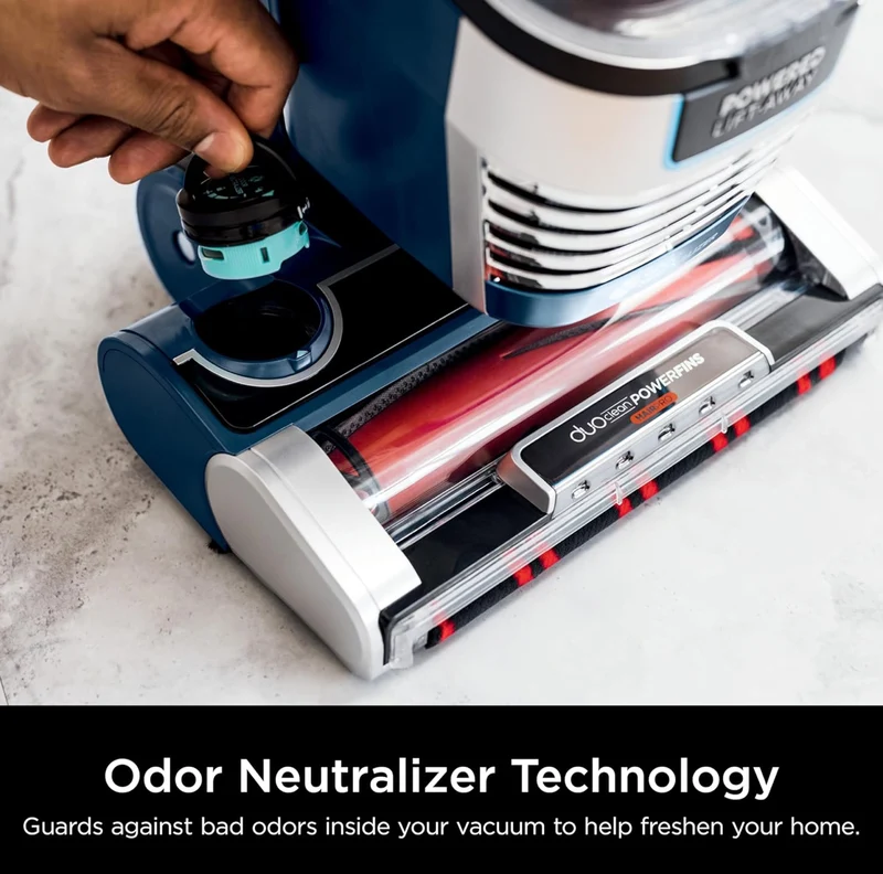 Shark Upright Vacuum, Stratos with DuoClean PowerFins, HairPro, Powered Lift-Away - NEW