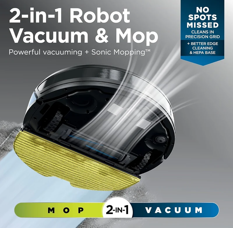 Shark Matrix Plus 2in1 Robot Vacuum & Mop with Sonic Mopping, Matrix Clean - WIFI