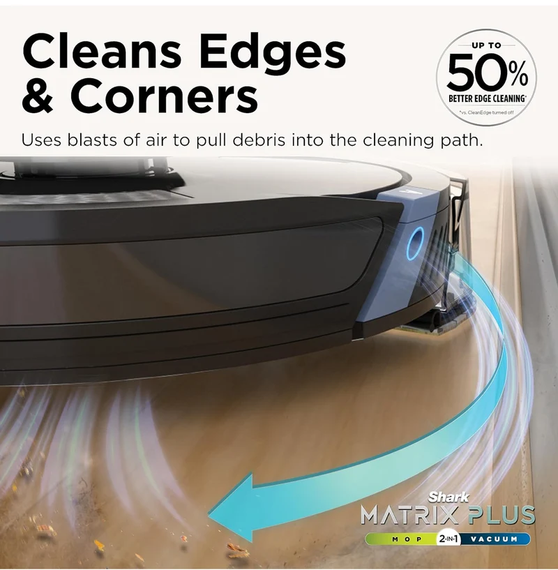 Shark Matrix Plus 2in1 Robot Vacuum & Mop with Sonic Mopping, Matrix Clean - WIFI